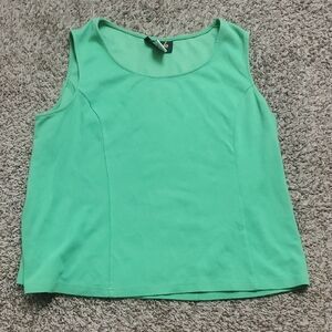 Bob Mackie Wearable Art Green Tank Top